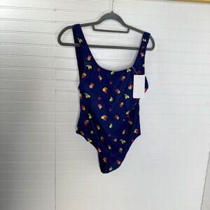 Kenny Flowers Blue Floral One Piece Swimsuit